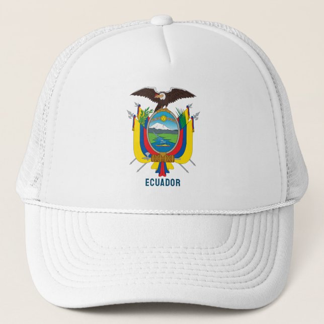 Gorra De Camionero Escudo de armas del Ecuador (Anverso)