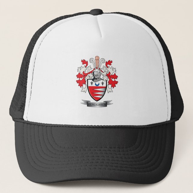 Gorra De Camionero Escudo de armas del escudo de la familia de (Anverso)