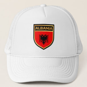 Gorra De Camionero Escudo de bandera de Albania