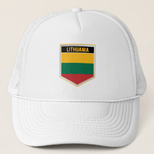 Gorra De Camionero Escudo de bandera de Lituania