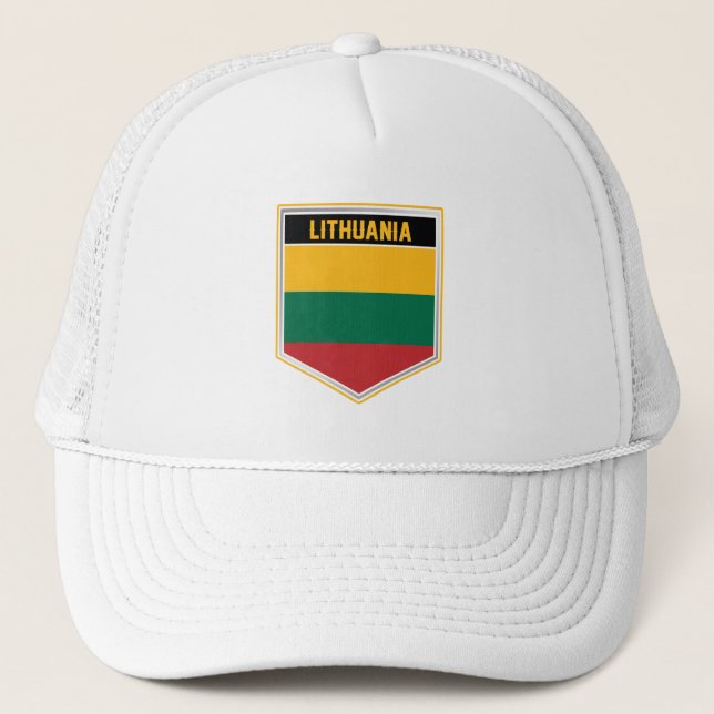 Gorra De Camionero Escudo de bandera de Lituania (Anverso)
