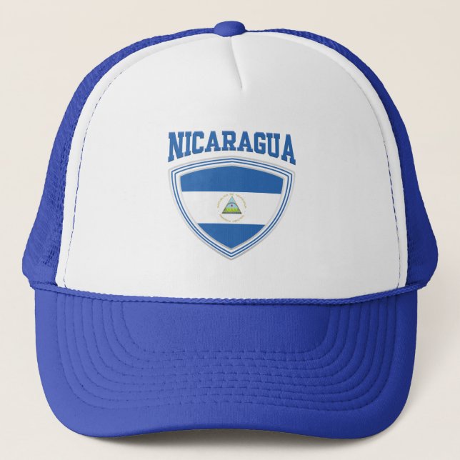 Gorra De Camionero Escudo de Bandera de Nicaragua (Anverso)