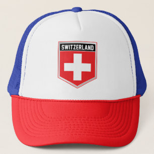Gorra De Camionero Escudo de bandera de Suiza