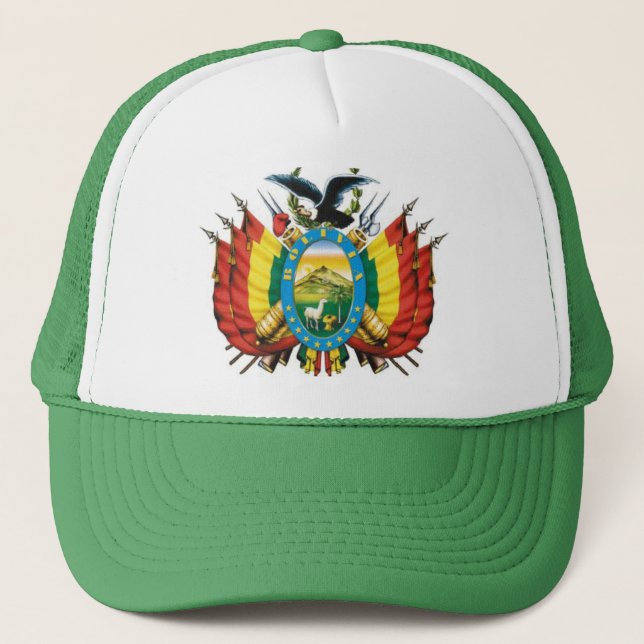 Gorra De Camionero Escudo de Bolivia (Anverso)
