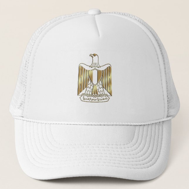 Gorra De Camionero Escudo de Egipto Eagle de oro de la edición (Anverso)