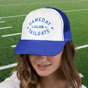 Gorra De Camionero Escudo de fútbol azul Personalizado del Tailgate d