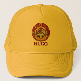 Gorra De Camionero Escudo de fútbol personalizado Nombre fanático del