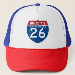 Gorra De Camionero Escudo de la carretera nacional del SC I-26 de
