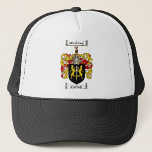 GORRA DE CAMIONERO ESCUDO DE LA FAMILIA DE CARROLL - ESCUDO DE ARMAS