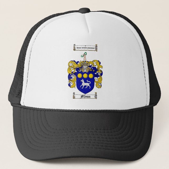 GORRA DE CAMIONERO ESCUDO DE LA FAMILIA DE FLYNN - ESCUDO DE ARMAS DE (Anverso)