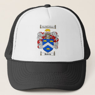 GORRA DE CAMIONERO ESCUDO DE LA FAMILIA DE HARRIS - ESCUDO DE ARMAS