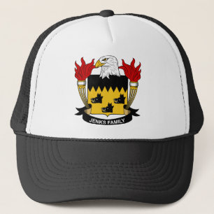 Gorra De Camionero Escudo de la familia de Jenks