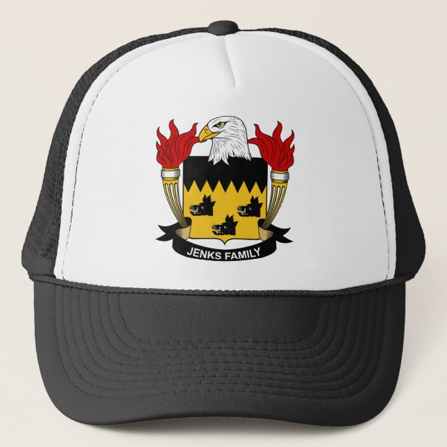 Gorra De Camionero Escudo de la familia de Jenks (Anverso)