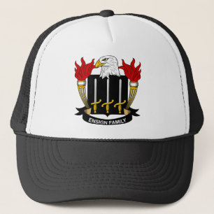 Gorra De Camionero Escudo de la familia de la bandera