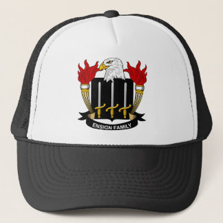 Gorra De Camionero Escudo de la familia de la bandera