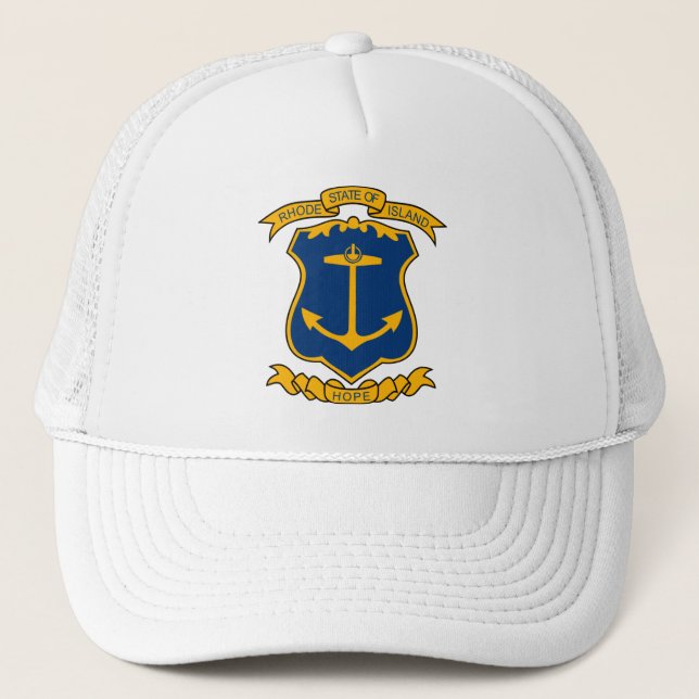 Gorra De Camionero Escudo de la isla Rhode (Anverso)