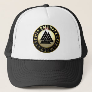 Gorra De Camionero Escudo de la runa de Valknut
