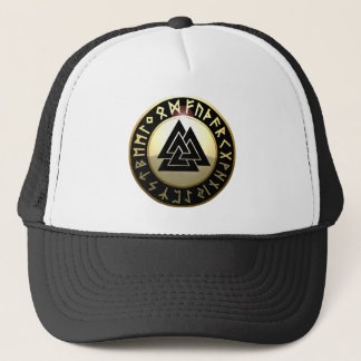 Gorra De Camionero Escudo de la runa de Valknut