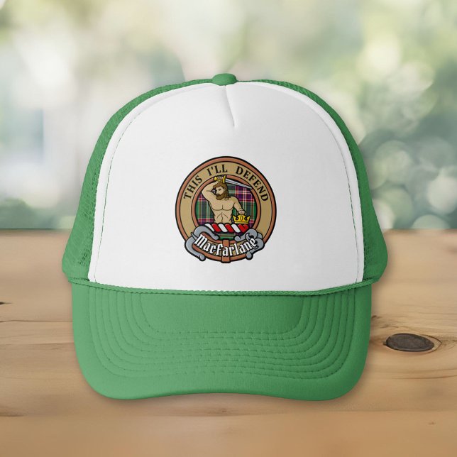 Gorra De Camionero Escudo del clan MacFarlane sobre la caza moderna d (Subido por el creador)