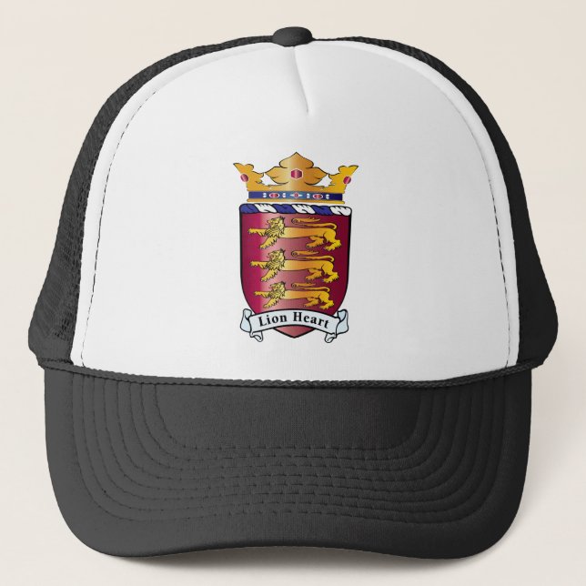 Gorra De Camionero Escudo del corazón del león (Anverso)