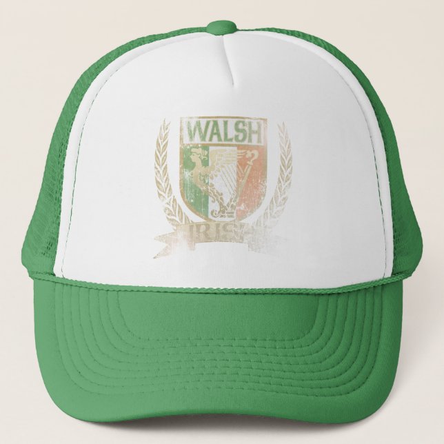 Gorra De Camionero Escudo del irlandés de Walsh (Anverso)