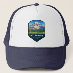 Gorra De Camionero Escudo del Parque Nacional Mt. Rainier