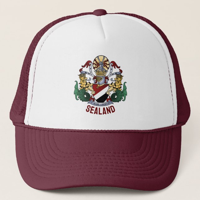Gorra De Camionero Escudo del Principado de Sealand (Anverso)