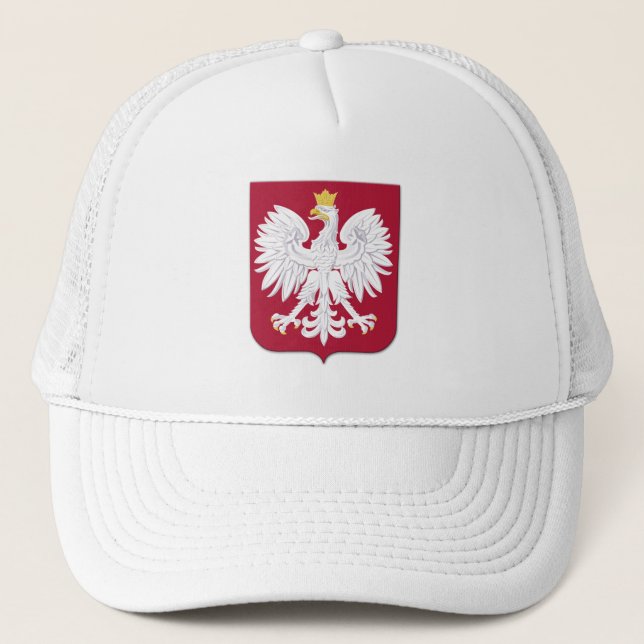 Gorra De Camionero Escudo rojo de águila polaca (Anverso)