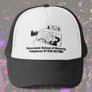 Gorra De Camionero Escuela de Conducción. Instructor de Conducción.