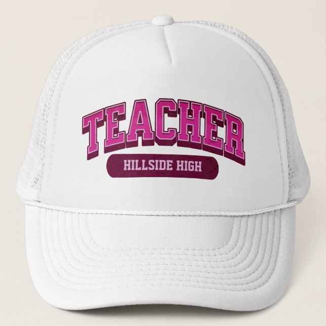 Gorra De Camionero Escuela de Personalizados de Guay Maestros moderno (Anverso)