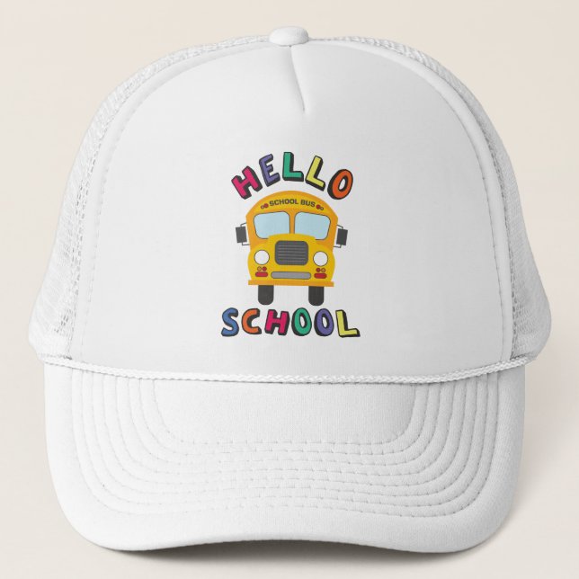 Gorra De Camionero Escuela de saludos (Anverso)