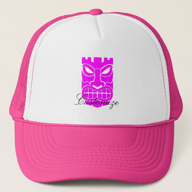 Gorra De Camionero Escultura rosa de Tiki Thunder_Cove (Anverso)