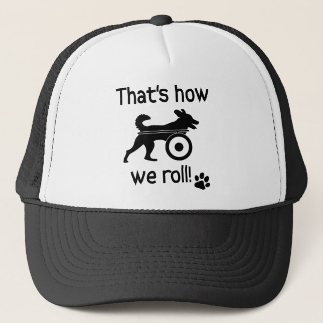 Gorra De Camionero Ése es cómo rodamos el perro perjudicado (Anverso)