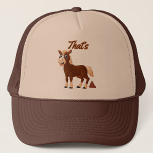 Gorra De Camionero Ese es el gracioso humor animal de Horse Poop