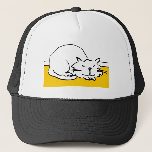 Gorra De Camionero Ese gato está durmiendo. (Anverso)