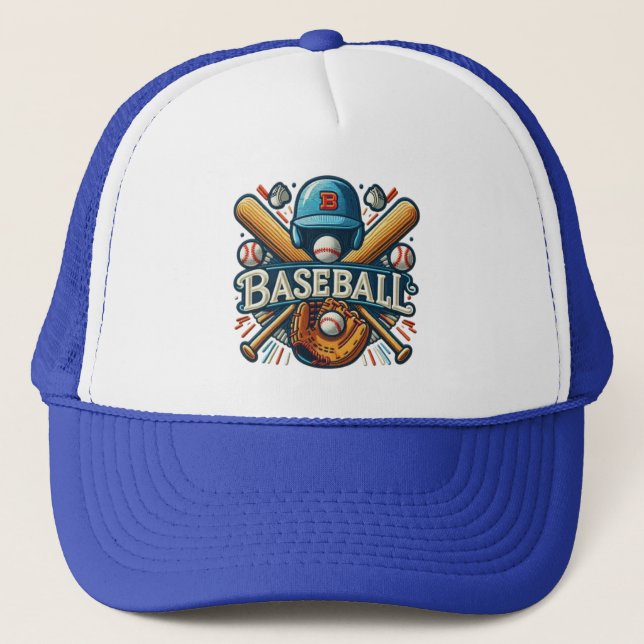 Gorra De Camionero Esencias clásicas de béisbol / Elegante leyenda re (Anverso)