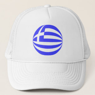 Gorra De Camionero Esfera de la bandera griega