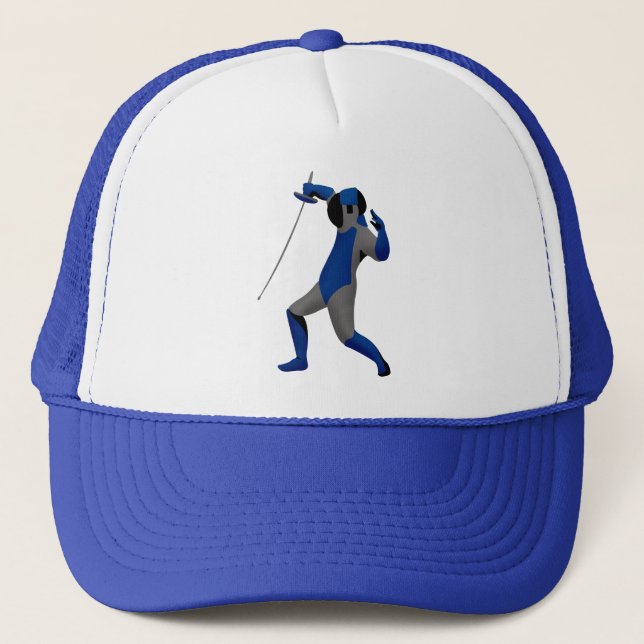Gorra De Camionero Esgrimidor azul (Anverso)