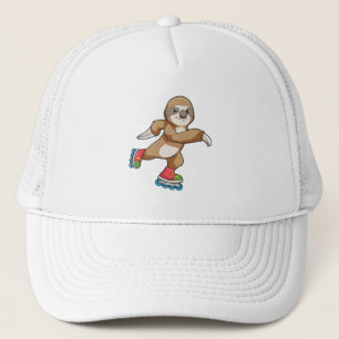 Gorra De Camionero Eslora como patinadora con patines en línea
