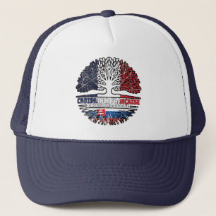 Gorra De Camionero Eslovaquia Eslovaco Francés Francia Raíces Árbol B