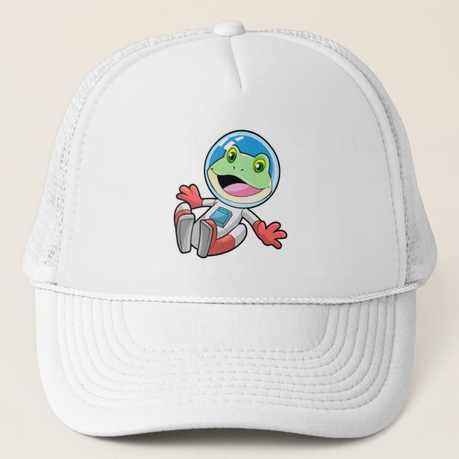 Gorra De Camionero Espacio de vestuario de astronauta de rana (Anverso)