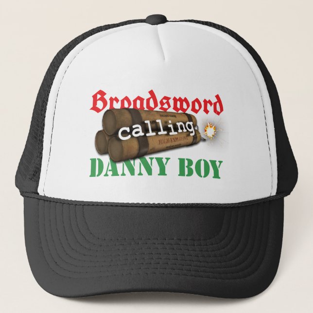 Gorra De Camionero Espadón que llama al muchacho de Danny (Anverso)