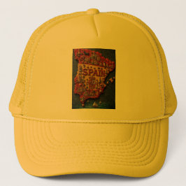 Gorra De Camionero España en arte de mosaico 3D
