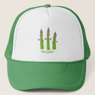 Gorra De Camionero Espárrago lindo cantando trío de verduras personal