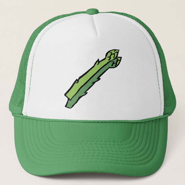 Gorra De Camionero Espárrago verde (Anverso)