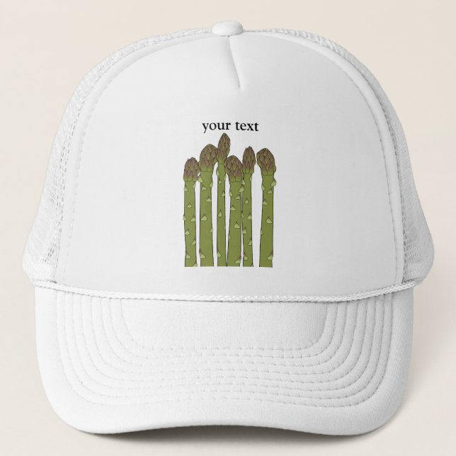 Gorra De Camionero Espárragos Vegetales Verduras (Anverso)
