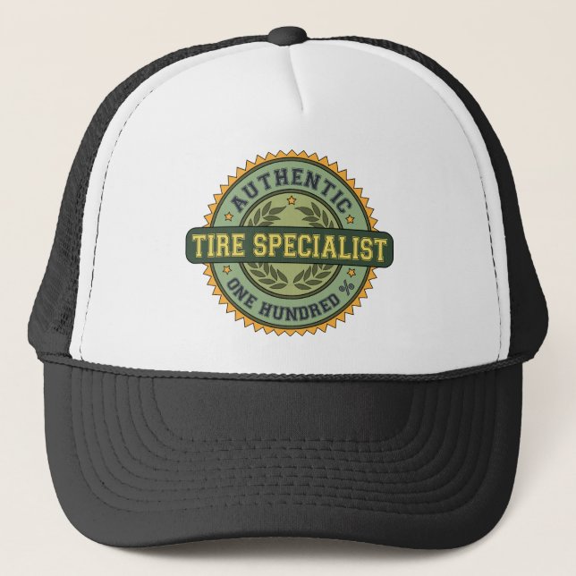 Gorra De Camionero Especialista auténtico del neumático (Anverso)