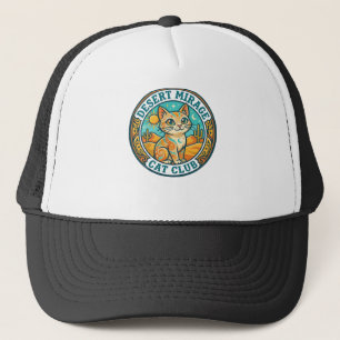Gorra De Camionero Espejismo del desierto Gato Idea de regalo para ma