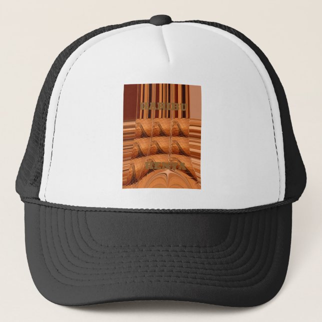 Gorra De Camionero Espejo africano tradicional: jirafa tejida (Anverso)