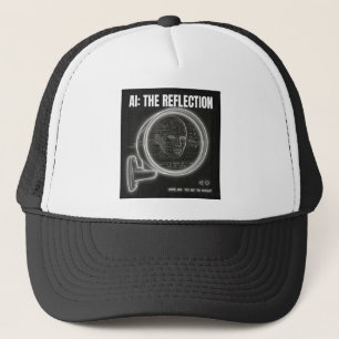 Gorra De Camionero Espejo de IA Oscura Tecnología Distopía Basura Den